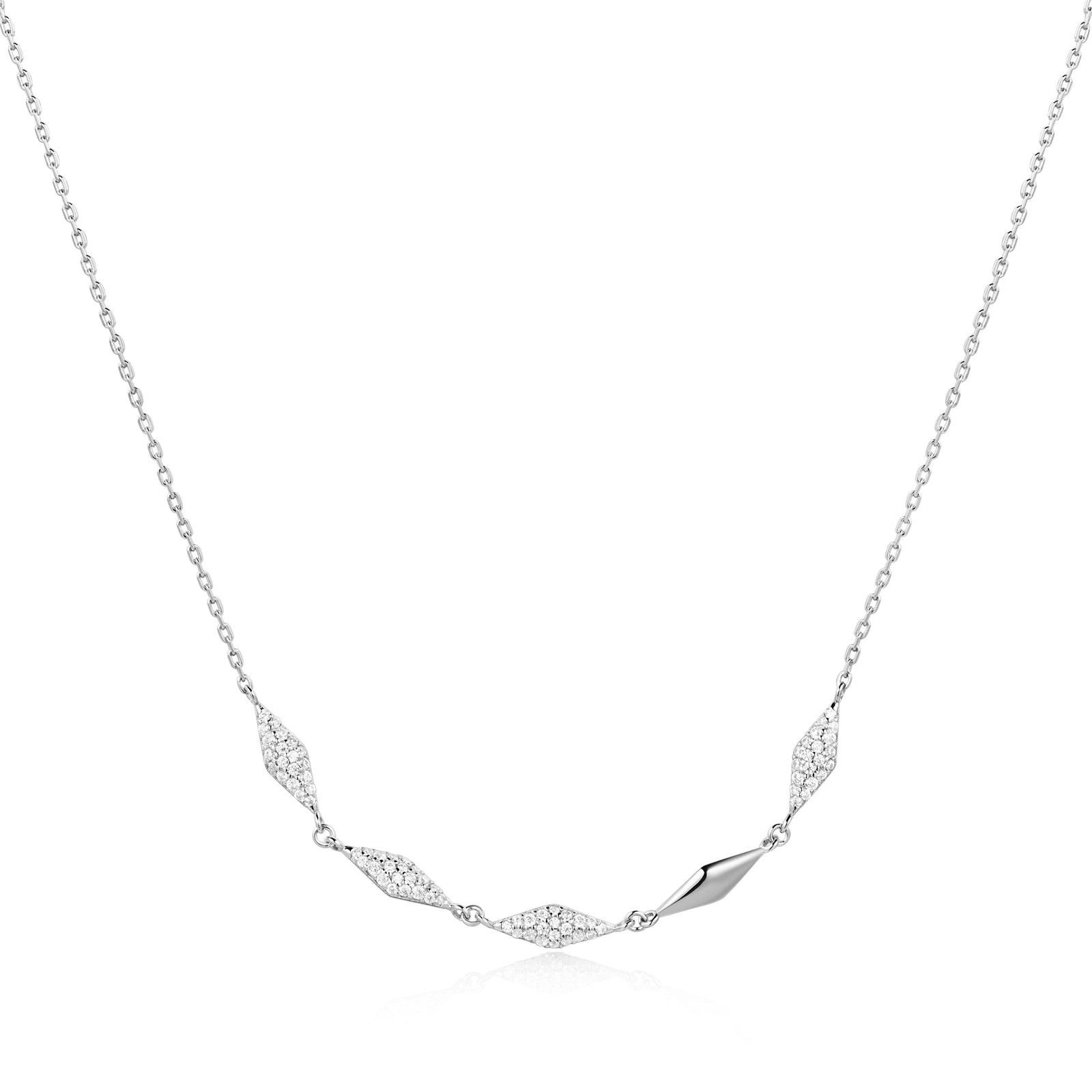 Ania Haie Silver Multi Sparkle Necklace