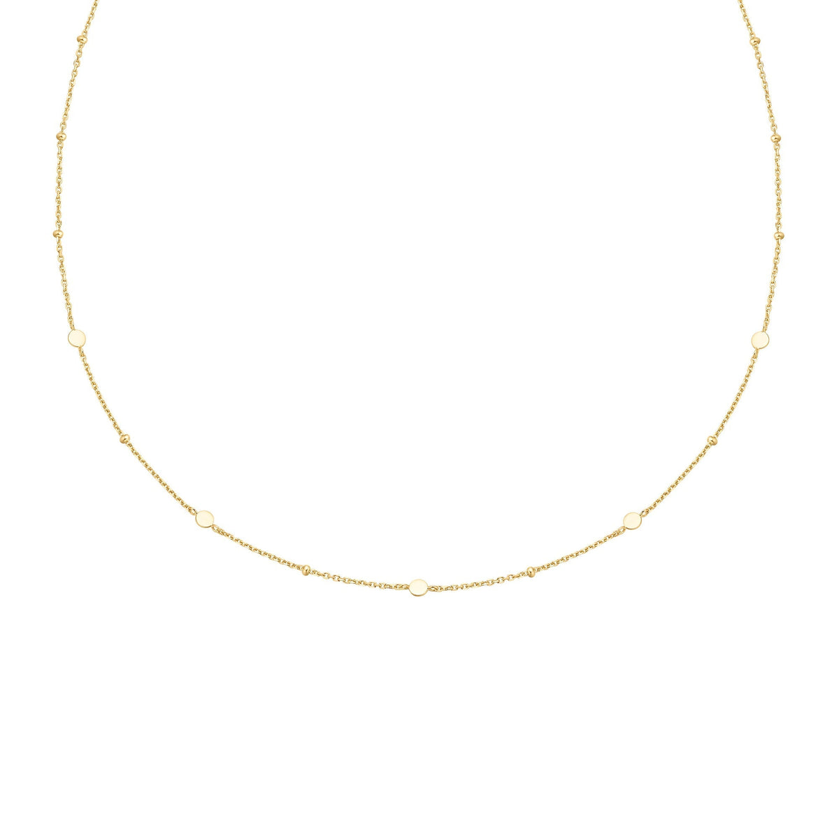 Ania Haie Gold Disc Station Necklace
