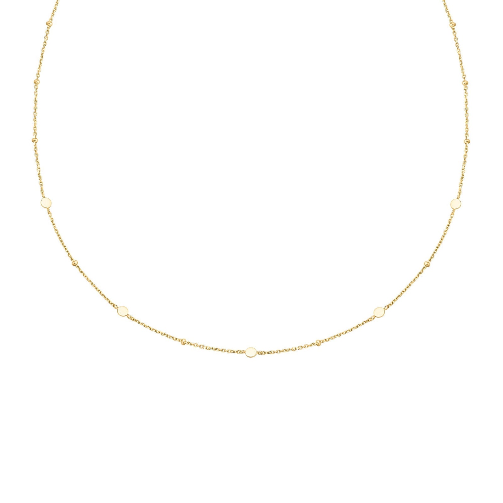 Ania Haie Gold Disc Station Necklace