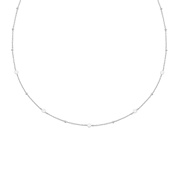 Ania Haie Silver Disc Station Necklace