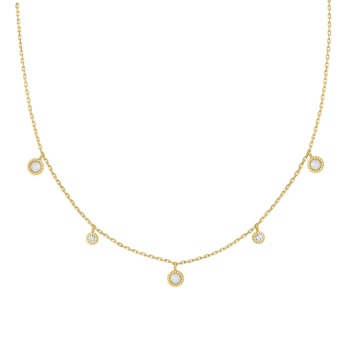 Ania Haie Gold Kyoto Opal Station Necklace