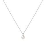 Ania Haie Silver Pearl Drop Pendant Necklace