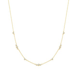 Ania Haie Gold Sparkling Bezel Cubic Zirconia Station Necklace