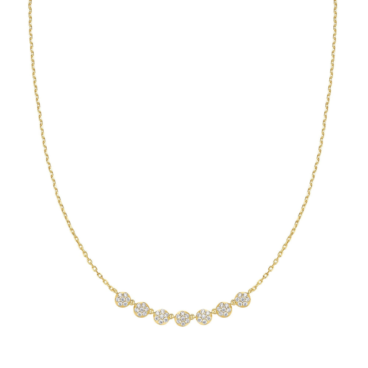 Ania Haie Gold Pave Multi Beaded Chain Necklace