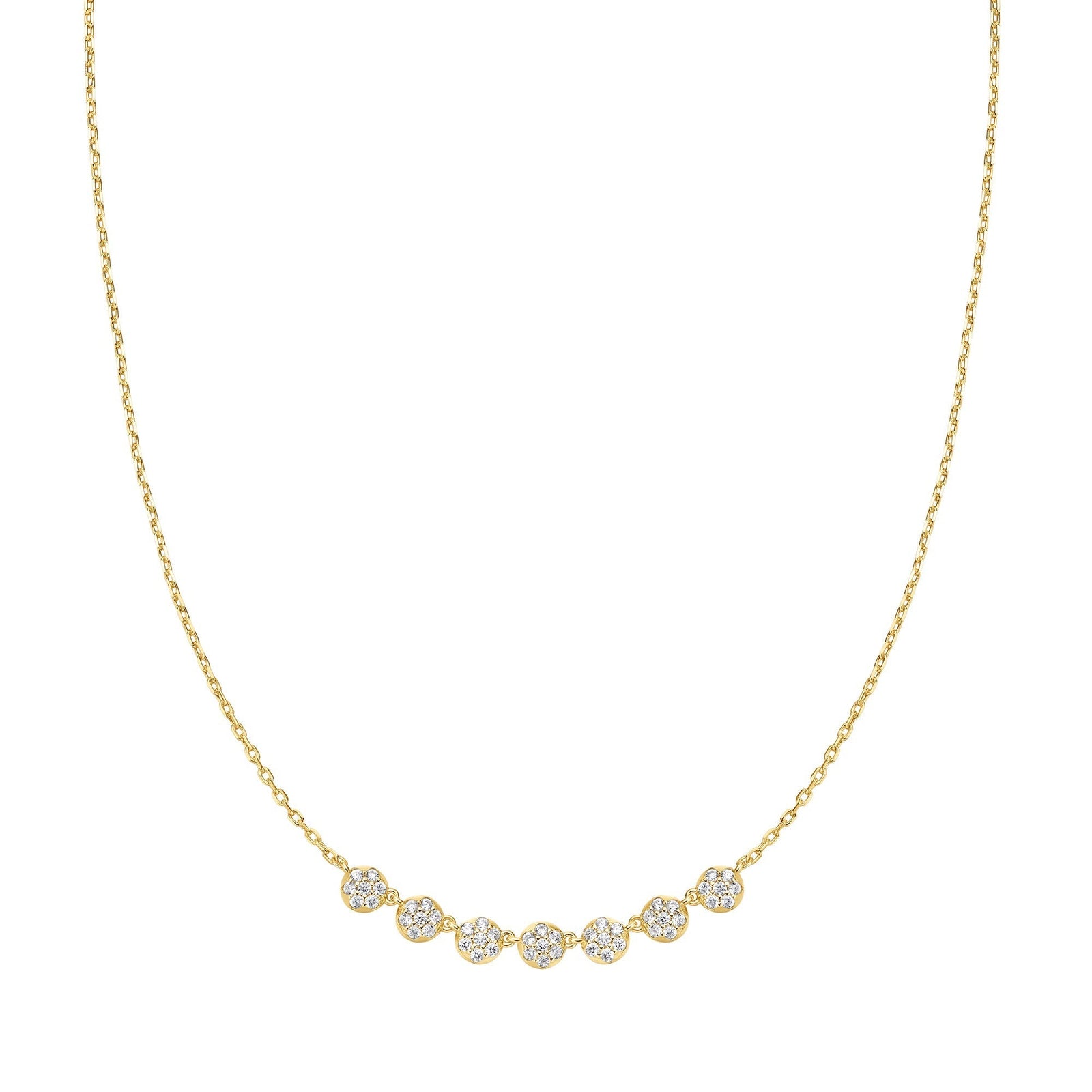 Ania Haie Gold Pave Multi Beaded Chain Necklace