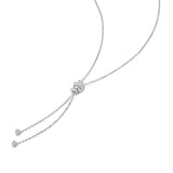 Ania Haie Silver Twisted Rope Lariat Necklace