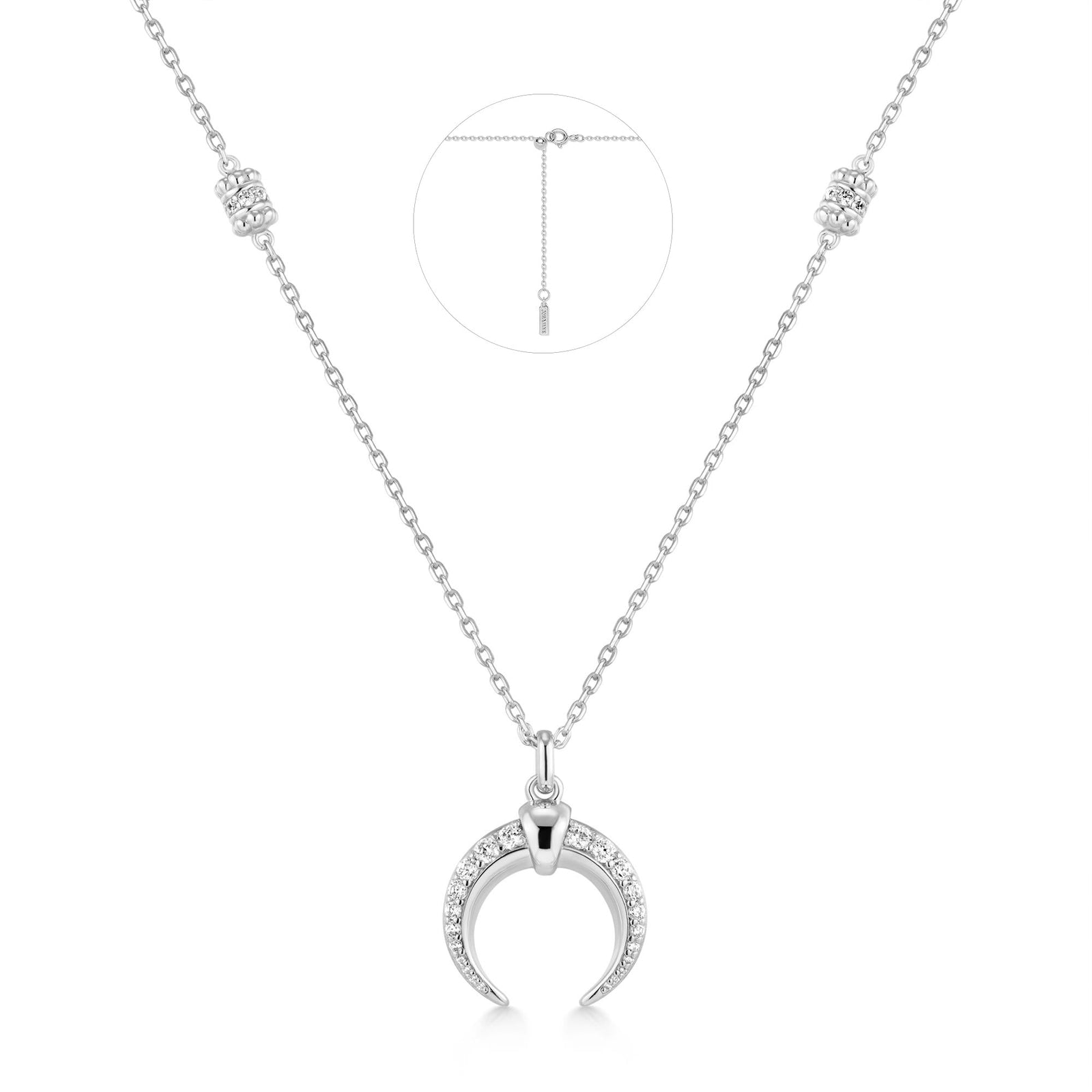 Ania Haie Silver Reversible Horn Necklace