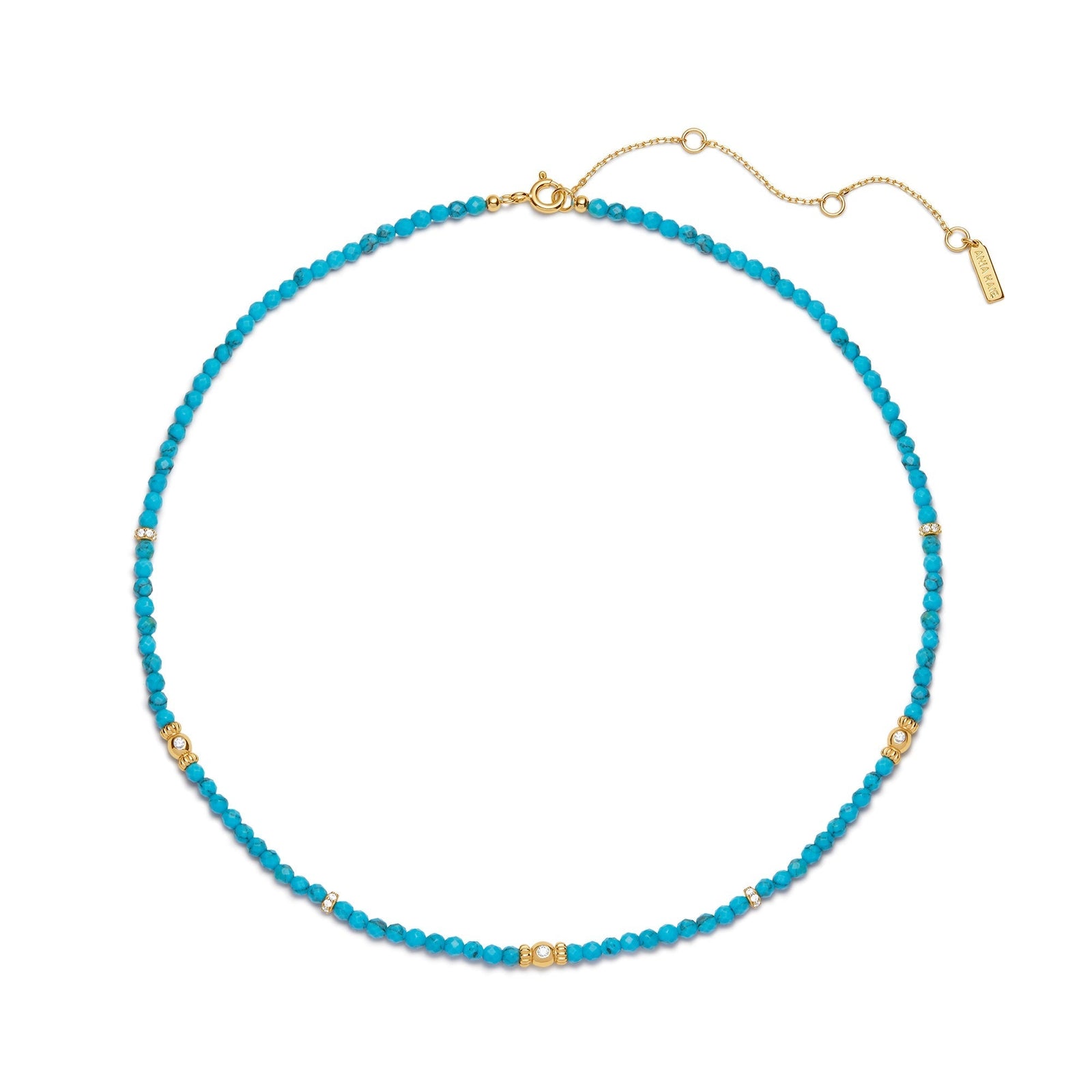 Ania Haie Gold Lab-Created Turquoise Beaded Necklace