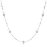 Ania Haie Silver Mint Green Station Necklace