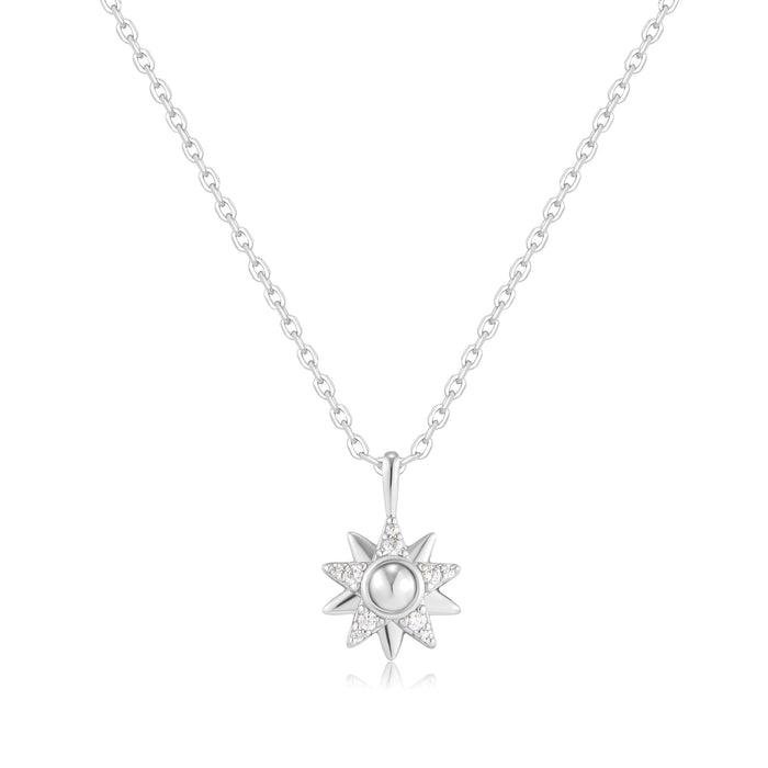 Ania Haie Silver Sunburst Necklace