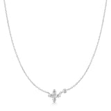 Ania Haie Silver Sparkling Lucky Clover Necklace