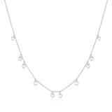 Ania Haie Silver Droplet Station Necklace