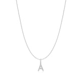 Ania Haie Silver Letter A Initial Necklace