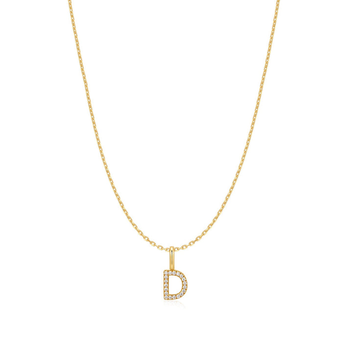 Ania Haie Gold Letter D Initial Necklace