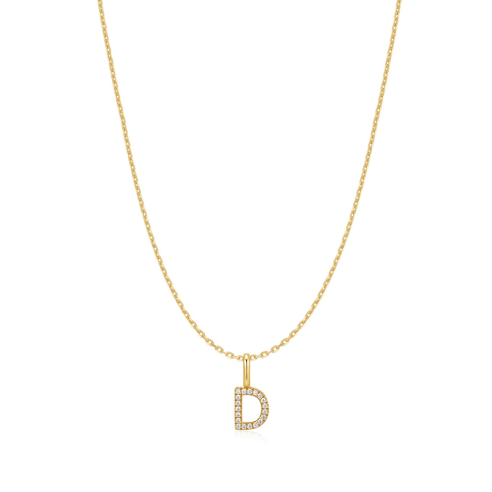 Ania Haie Gold Letter D Initial Necklace