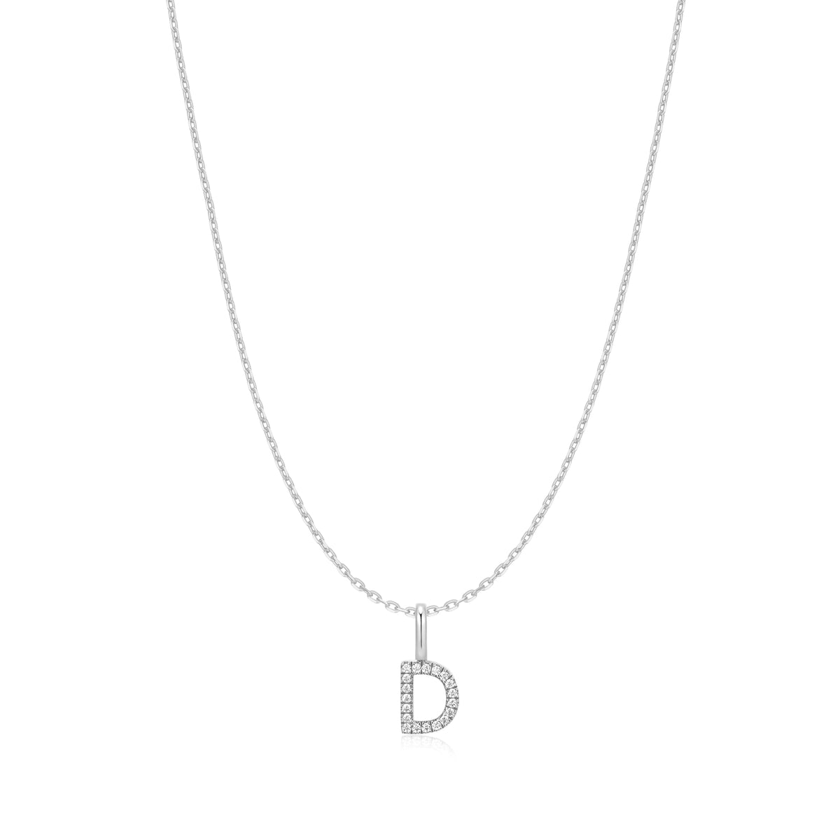 Ania Haie Silver Letter D Initial Necklace