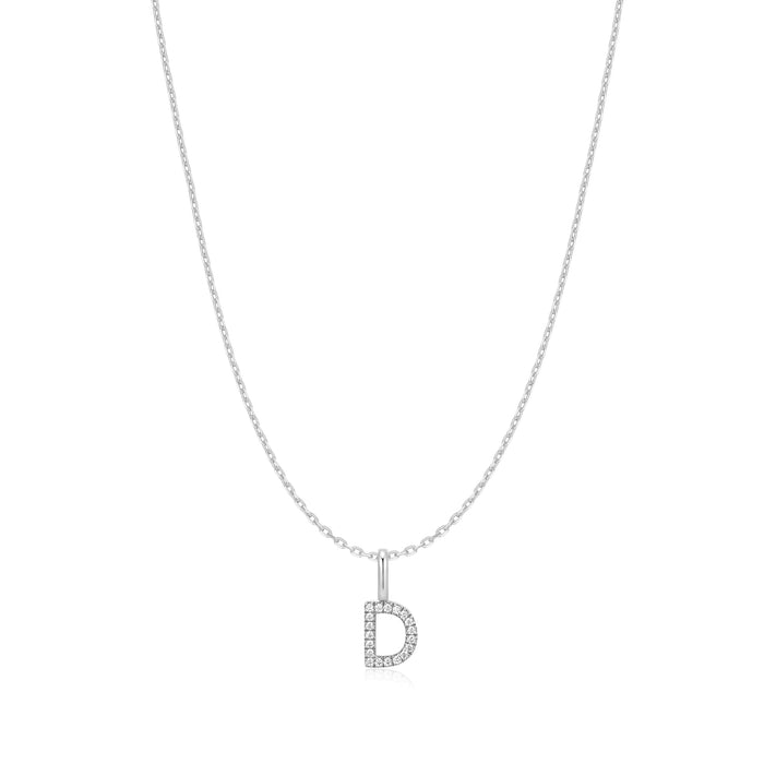 Ania Haie Silver Letter D Initial Necklace