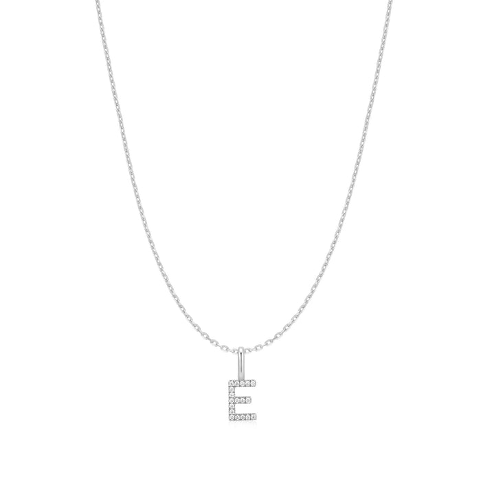 Ania Haie Silver Letter E Initial Necklace