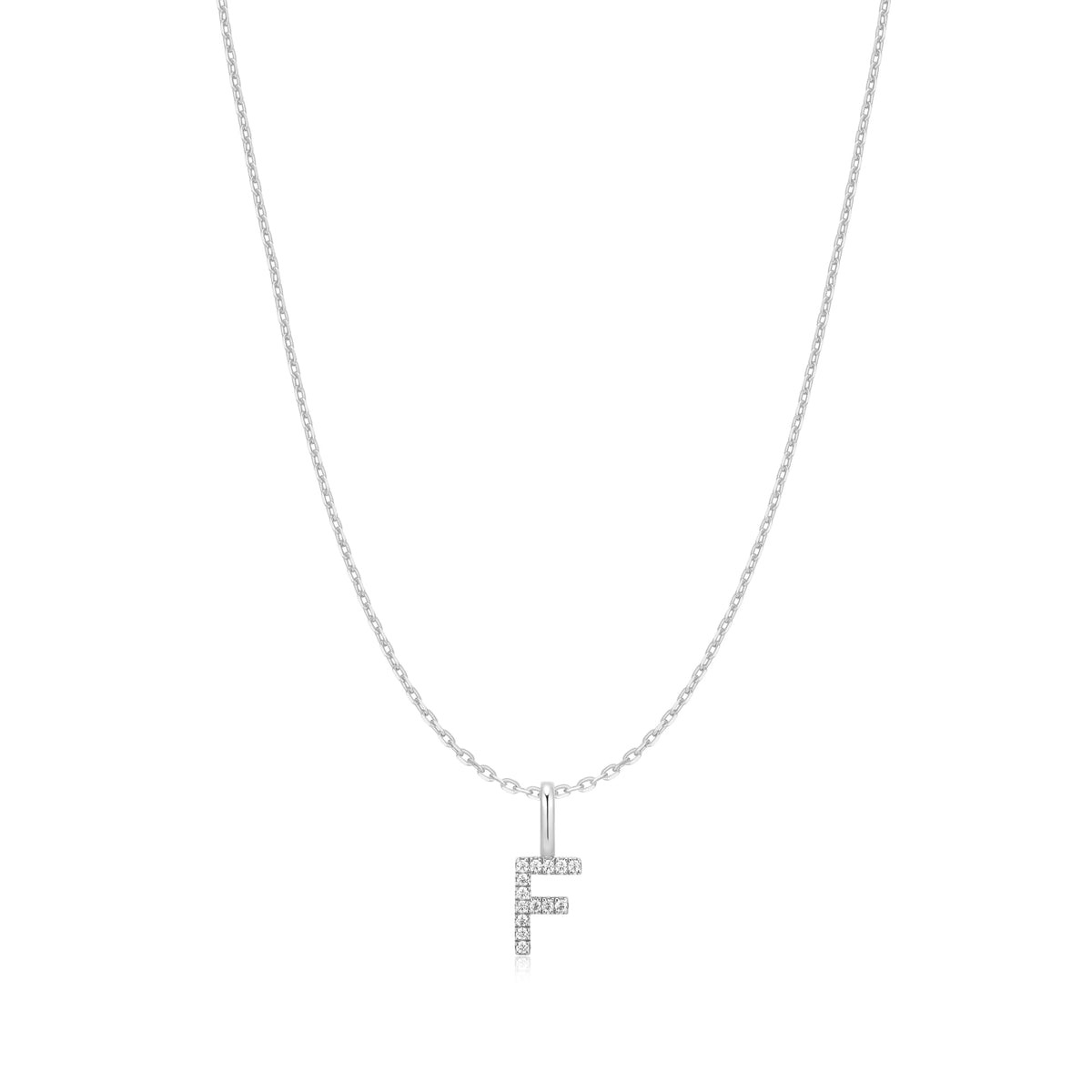 Ania Haie Silver Letter F Initial Necklace