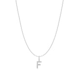 Ania Haie Silver Letter F Initial Necklace