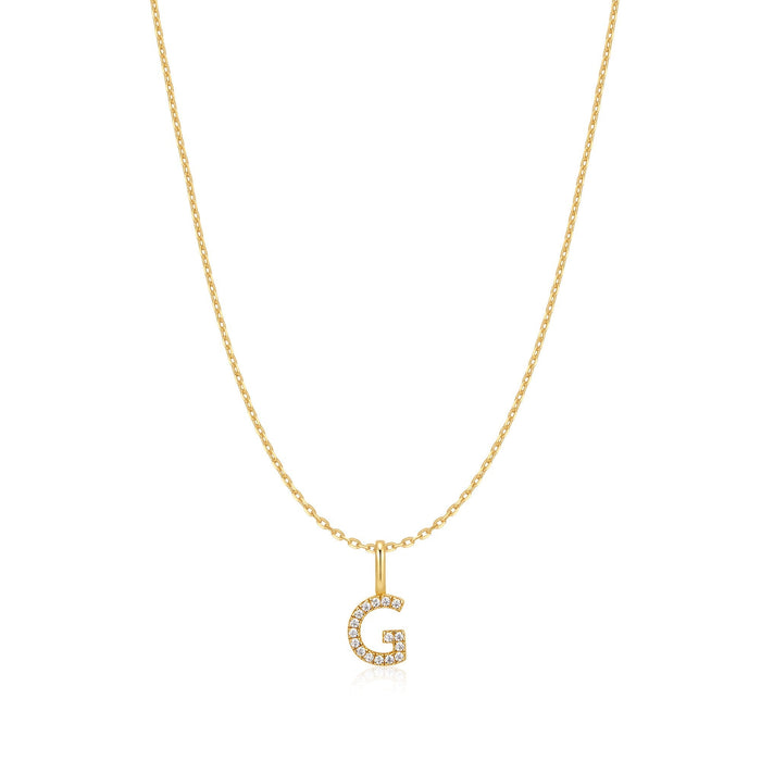 Ania Haie Gold Letter G Initial Necklace