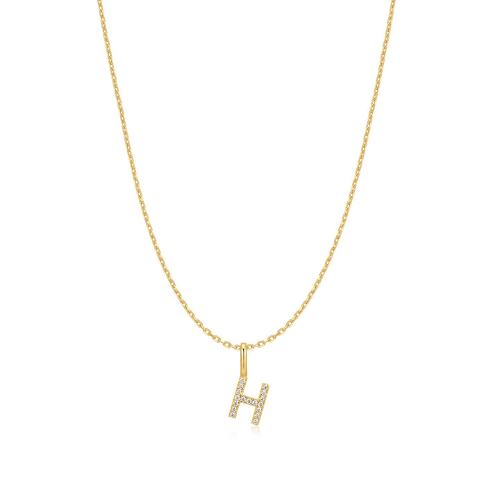 Ania Haie Gold Letter H Initial Necklace
