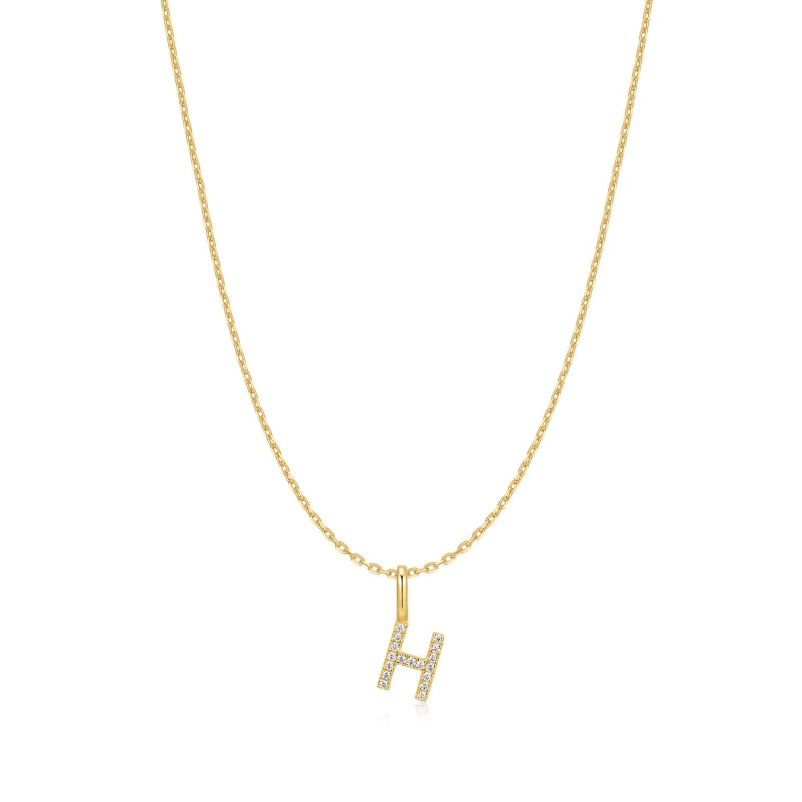 Ania Haie Gold Letter H Initial Necklace
