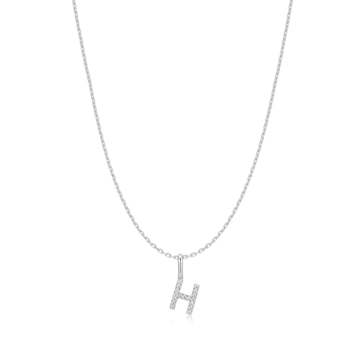 Ania Haie Silver Letter H Initial Necklace