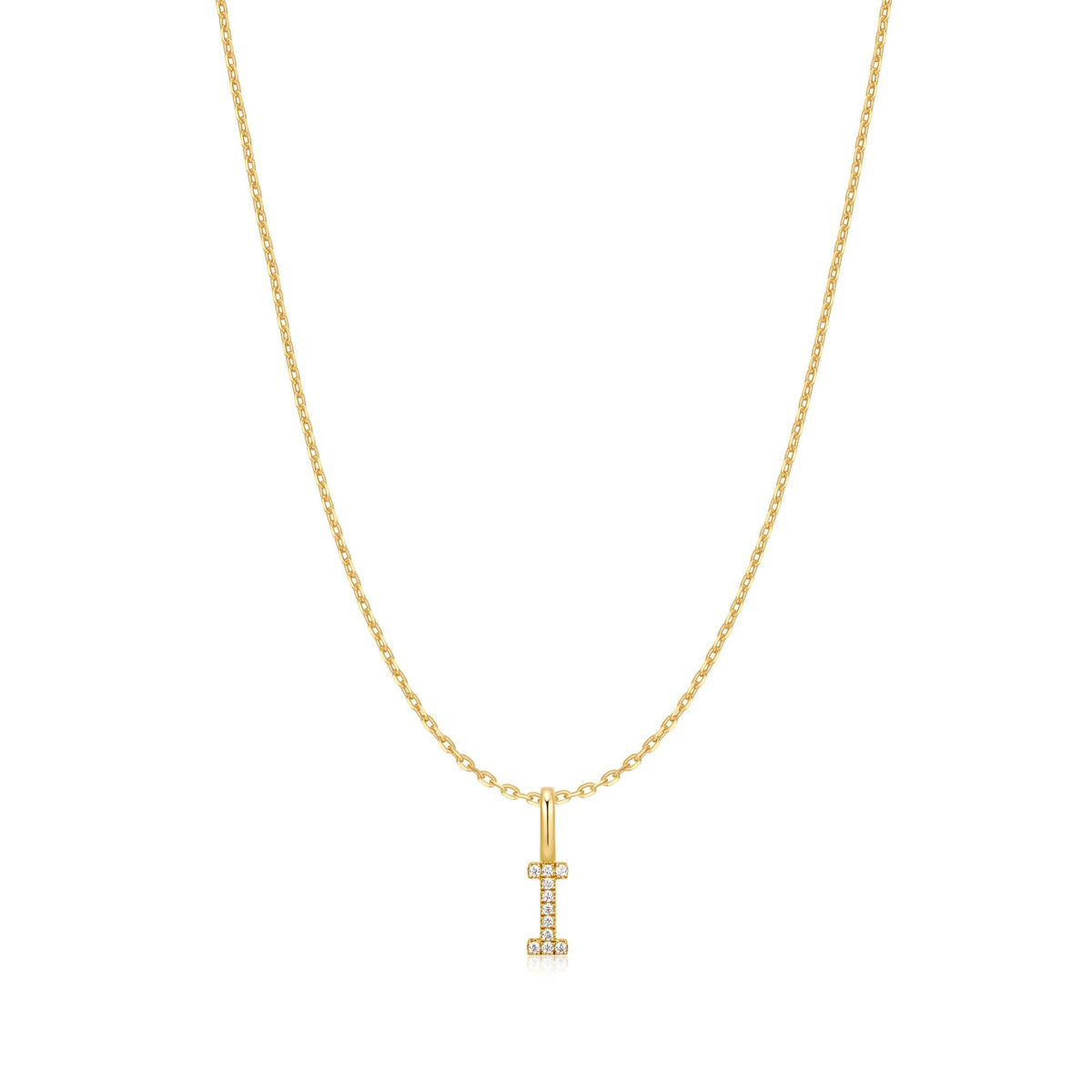 Ania Haie Gold Letter I Initial Necklace
