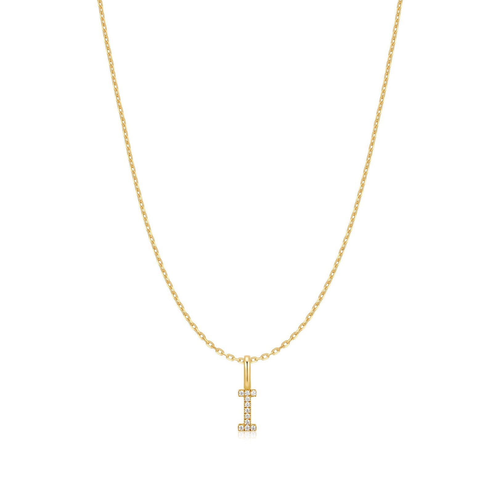 Ania Haie Gold Letter I Initial Necklace