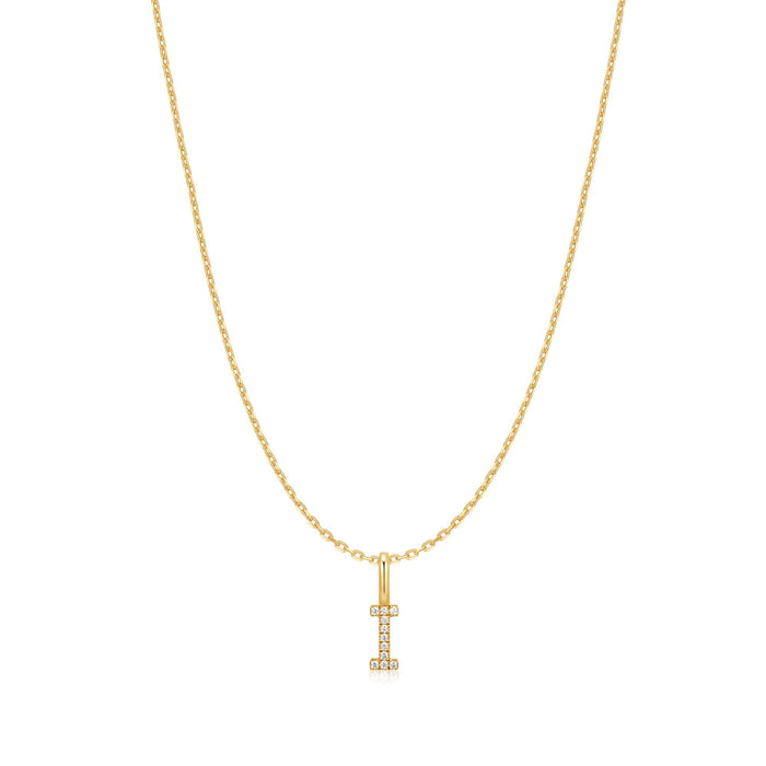 Ania Haie Gold Letter I Initial Necklace