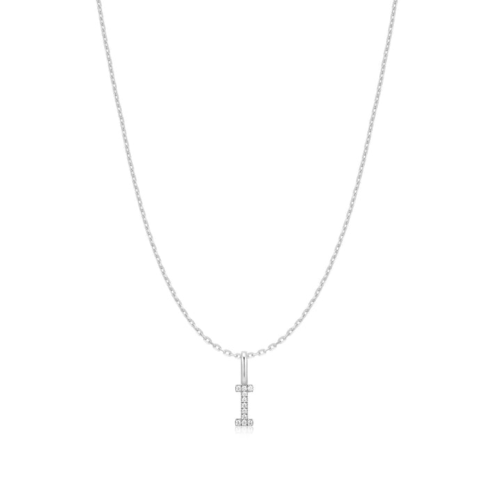 Ania Haie Silver Letter I Initial Necklace