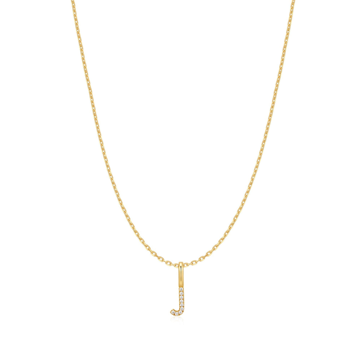 Ania Haie Gold Letter J Initial Necklace