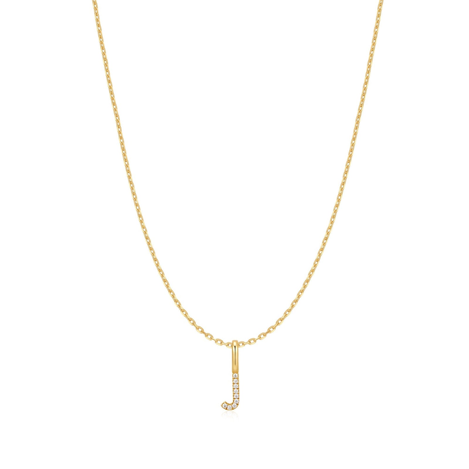 Ania Haie Gold Letter J Initial Necklace