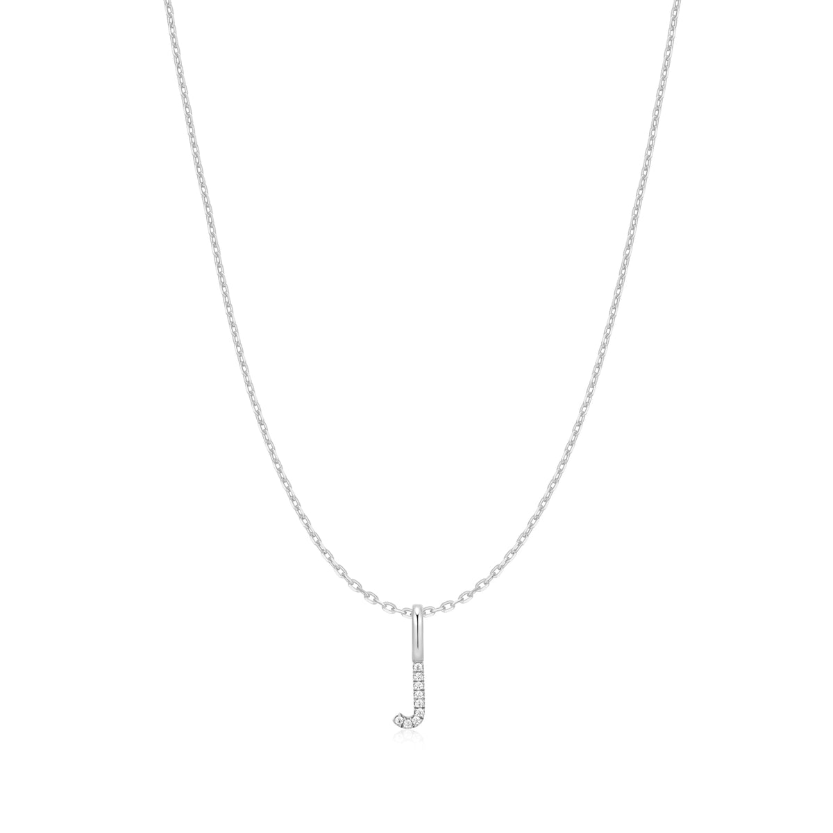 Ania Haie Silver Letter J Initial Necklace