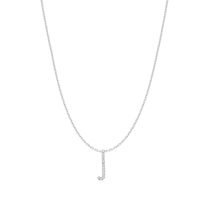 Ania Haie Silver Letter J Initial Necklace
