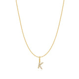 Ania Haie Gold Letter K Initial Necklace