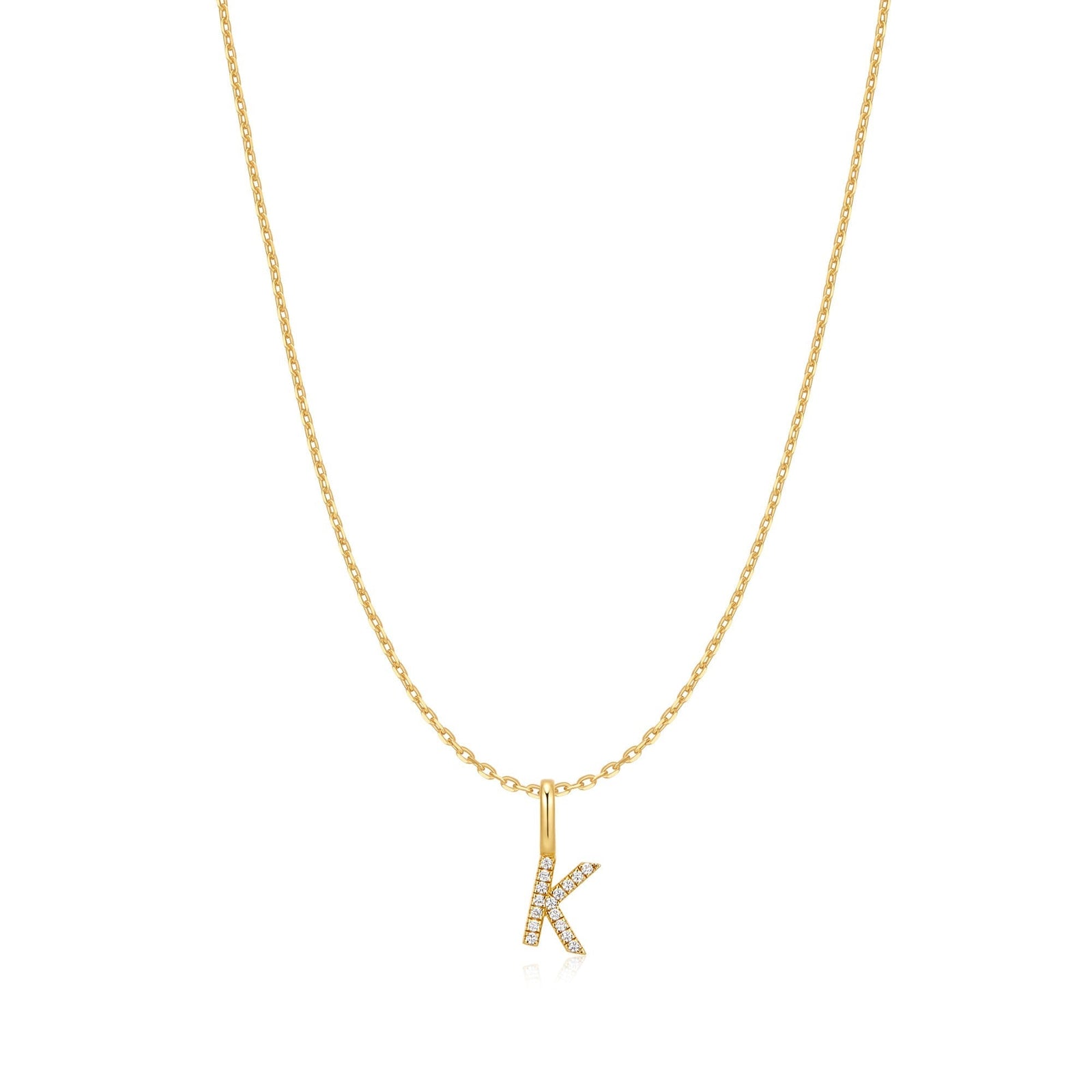 Ania Haie Gold Letter K Initial Necklace