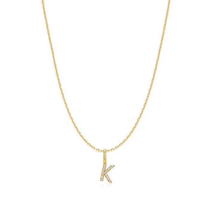 Ania Haie Gold Letter K Initial Necklace
