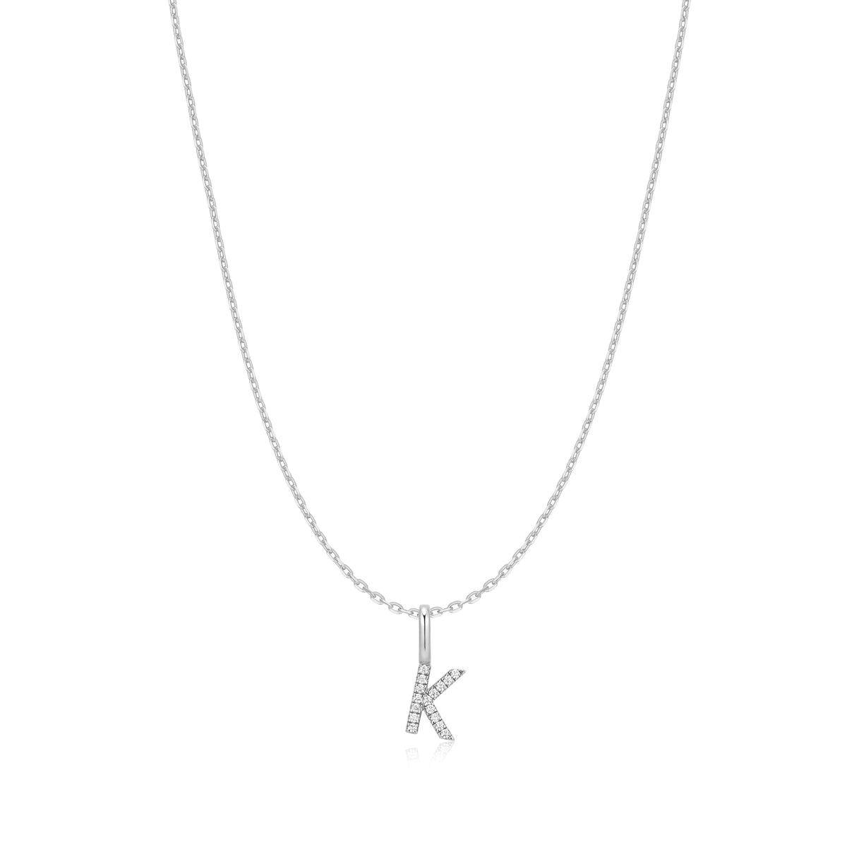 Ania Haie Silver Letter K Initial Necklace