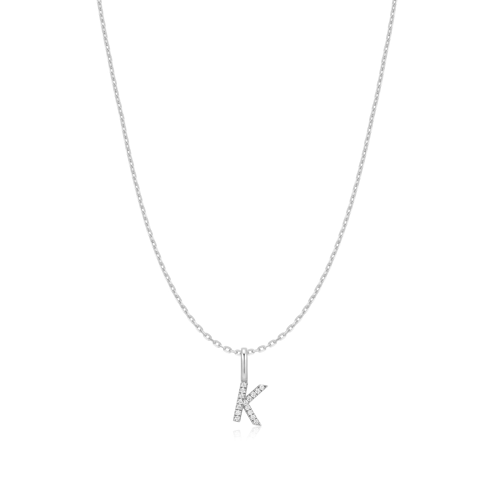 Ania Haie Silver Letter K Initial Necklace