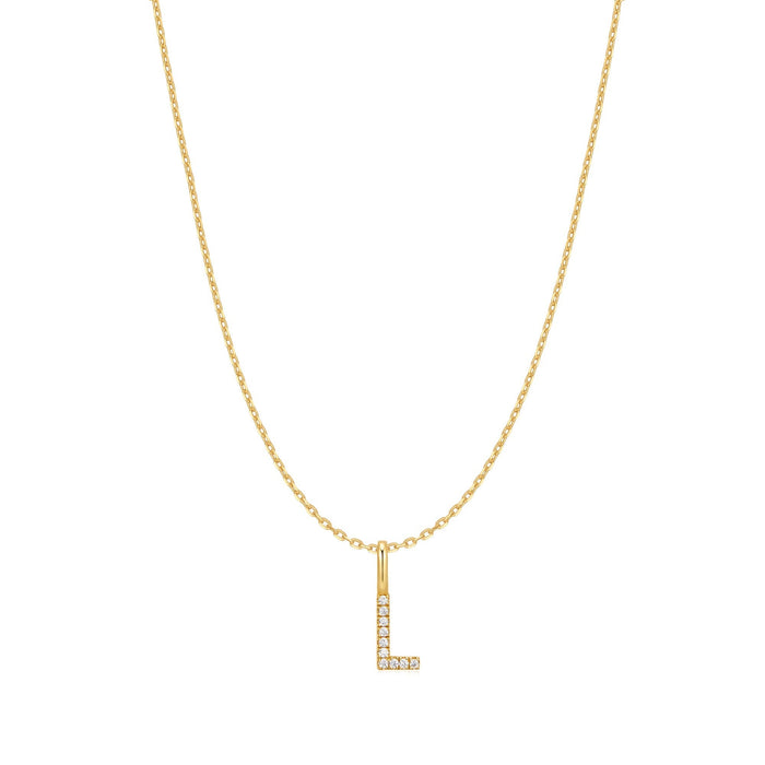 Ania Haie Gold Letter L Initial Necklace