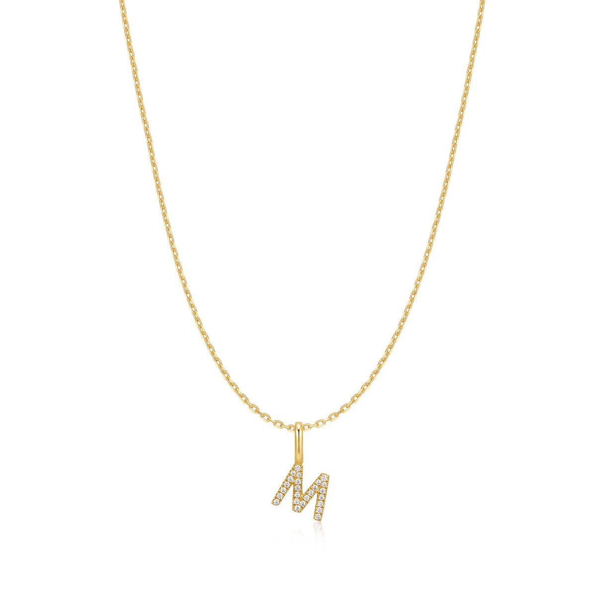 Ania Haie Gold Letter M Initial Necklace