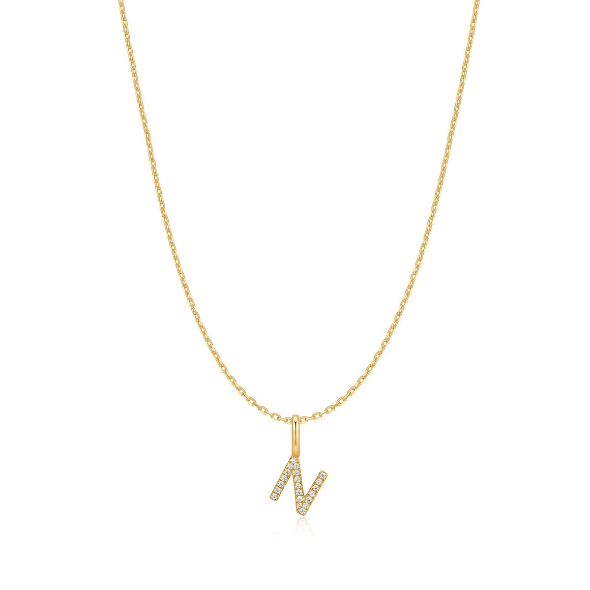 Ania Haie Gold Letter N Initial Necklace