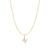 Ania Haie Gold Letter N Initial Necklace