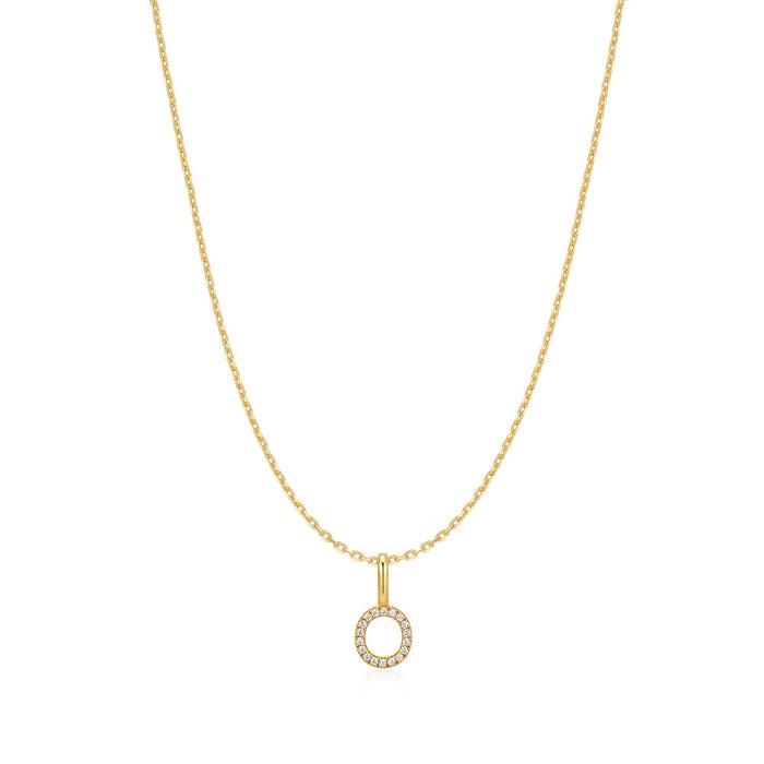 Ania Haie Gold Letter O Initial Necklace