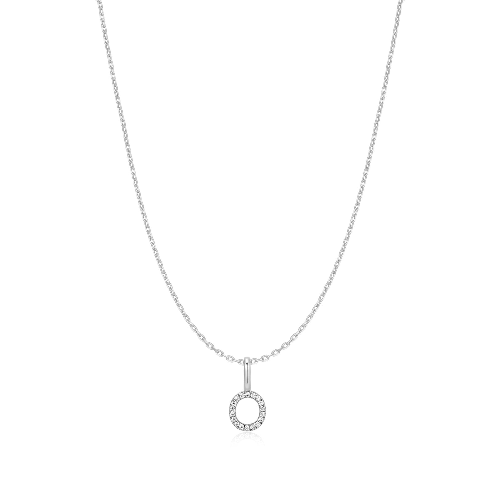 Ania Haie Silver Letter O Initial Necklace