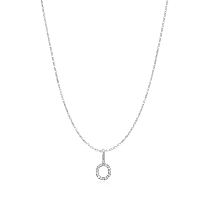 Ania Haie Silver Letter O Initial Necklace