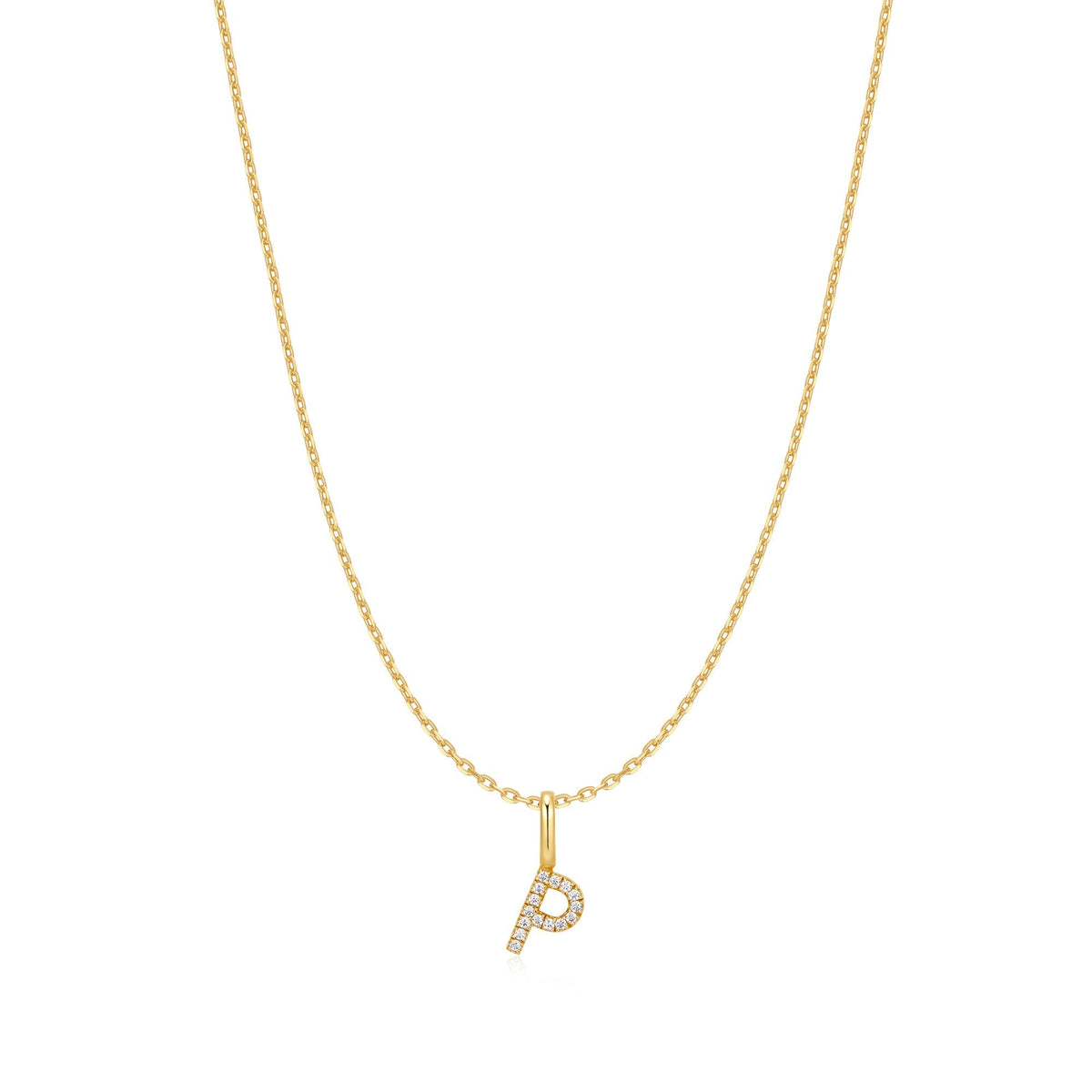 Ania Haie Gold Letter P Initial Necklace