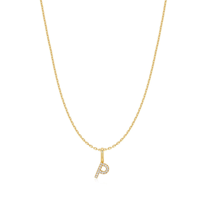 Ania Haie Gold Letter P Initial Necklace